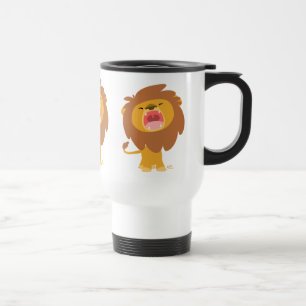 De Voyage Cute MightRoaring Lion Cartoon Commuter Mug