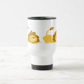De Voyage Cute Stretting Cartoon Lion Commuter Mug (Centre)