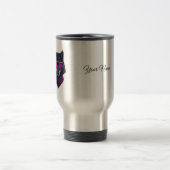 De Voyage Cyberpunk Wolf Neon Art Personalizable Name Mug - (Centre)