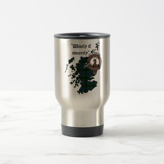 De Voyage Davidson Clan Badge Travel Mug (Centre)