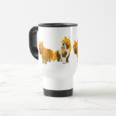 De Voyage Deux mignons poneys en caricature Commuter Mug (Devant gauche)