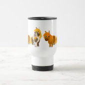 De Voyage Deux mignons poneys en caricature Commuter Mug (Centre)