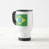 De Voyage Drapeau du Brésil Mug (Devant gauche)