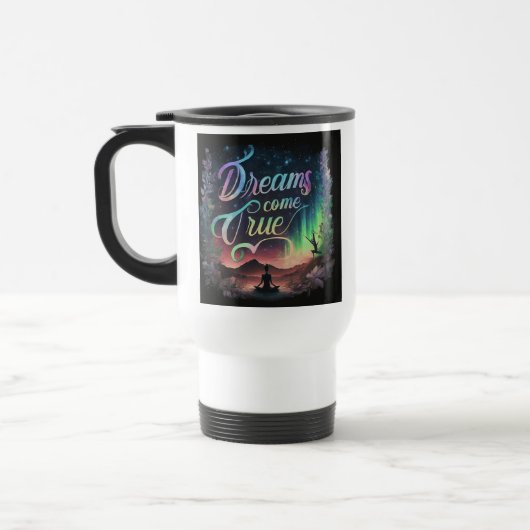 De Voyage "Dreams Come True" Travel Coffee Mug (Gauche)