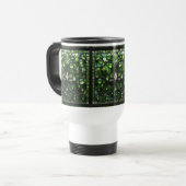 De Voyage Élégant verre vert à rideau look Mug (Devant gauche)