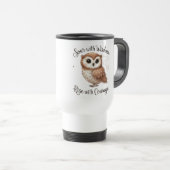 De Voyage Élégante et attrayante chouette Conception Mug (Devant droit)