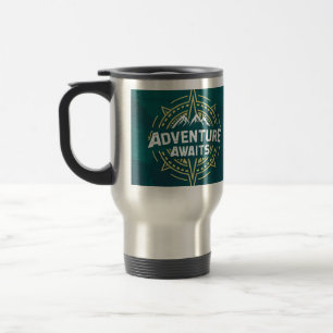 De Voyage Emblem Mug Adventure Travel pour les amateurs d'av