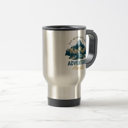 De Voyage Explorez & Aventure Travel Mug (Devant droit)