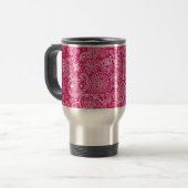 De Voyage Fabulous Paisley (Fuchsia) Travel Mug (Devant gauche)