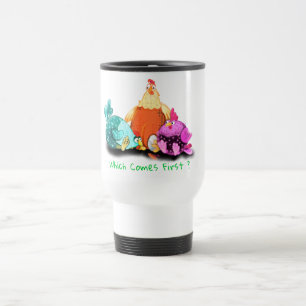 De Voyage Farm Travel Mug Chickens Waiting Egg To Hatch
