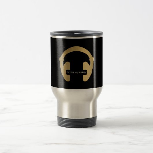De Voyage Faux Gold Headphone DJ Mug (Centre)