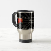 De Voyage Flaming Love Biker Mug (Devant gauche)
