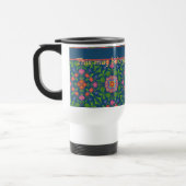 De Voyage Floral Rangoli Deep Blue Travel Mug pour personnal (Gauche)