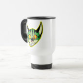 De Voyage Fluorescent Cartographie Chat Commuter Mug (Devant gauche)