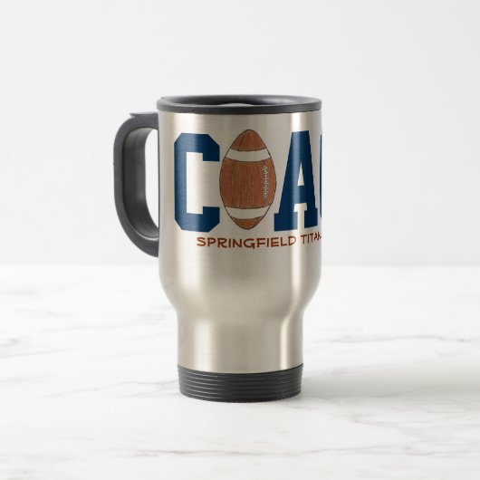 De Voyage Football coach mug (Devant gauche)