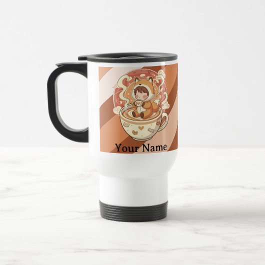 De Voyage Fox Adventure & Books Travel Mug (Gauche)