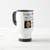 De Voyage Funky Custom Best Boss Search Gift Mug (Devant gauche)