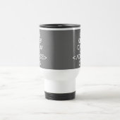 De Voyage Gardez votre calme et continuez à coder sur un mug (Centre)