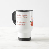 De Voyage Golden Lantern Mug | Inspirational Quote Mug (Devant gauche)
