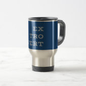 De Voyage Gray Extrovert Travel Mug (Devant droit)