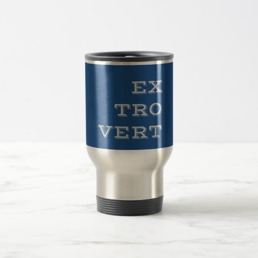 De Voyage Gray Extrovert Travel Mug (Centre)