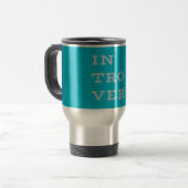 De Voyage Grey Introvert Travel Mug (Devant gauche)