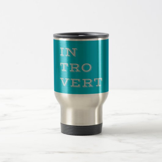 De Voyage Grey Introvert Travel Mug (Centre)