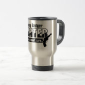 De Voyage Honey Badger Hunter mug - choisir style et couleur (Devant droit)