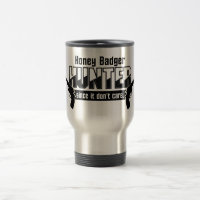 Honey Badger Hunter mug - choisir style et couleur