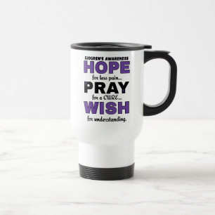 De Voyage Hope Pray Wish...Sjogren's Travel Mug