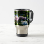 De Voyage Hydrangea Flower Travel Mug (Devant droit)
