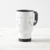 De Voyage I Need Coffee Cute Doodle Mug (Devant droit)