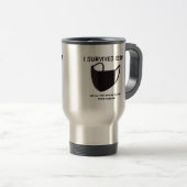 De Voyage I SURVIVED 2020 Travel Mug (Devant droit)