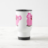 De Voyage Jolie moqueuse caricature Cochon Commuter Mug (Centre)