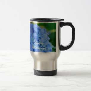 De Voyage Joyeux Anniversaire ! cadeau Mug Café Hortensia Bl