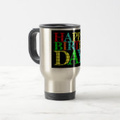 De Voyage Joyeux Anniversaire Mug (Devant gauche)
