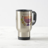 De Voyage Joyeux Hanoukka Travel Mug (Devant droit)