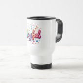 De Voyage Joyful Coffee Mug -Positive Affirmation Cup Concep (Devant droit)