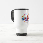 De Voyage Joyful Coffee Mug -Positive Affirmation Cup Concep (Devant gauche)