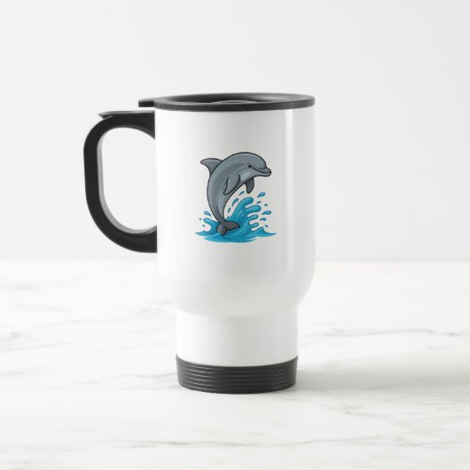 De Voyage Joyful Dolphin Splash - Mug (Gauche)