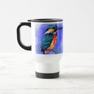 De Voyage Kingfisher Bird Travel Mug - Peinture