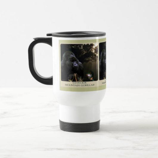 De Voyage Kunga Mountain Gorilla & Frog Travel Mug (Gauche)