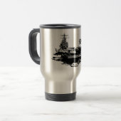 De Voyage Le porte-avions Theodore Roosevelt Mug (Devant gauche)