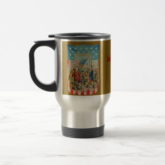 De Voyage Le Premier 4 Juillet Travel Mug (Gauche)