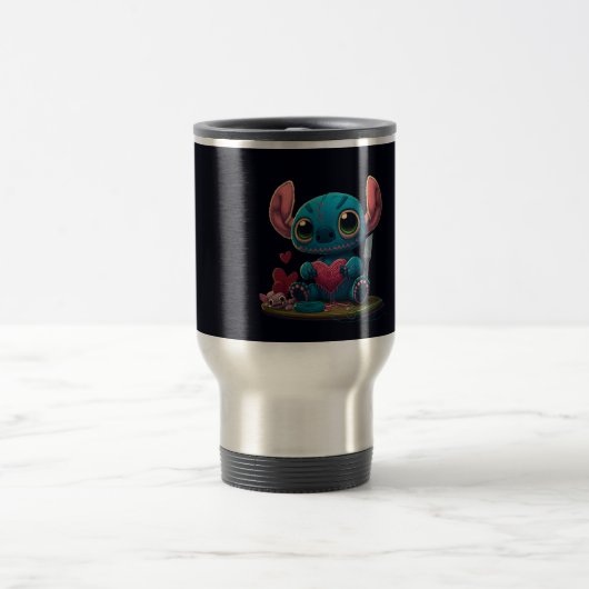De Voyage Lilo et Stitch Valentine Hearts Graphic Mug (Centre)