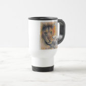De Voyage "Lion et agneau" Mug voyageur (Devant droit)