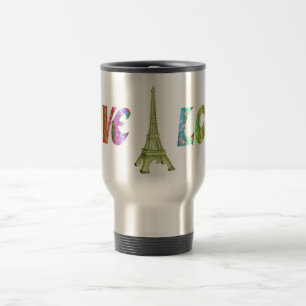 De Voyage Love ParisTravel Mug