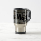 De Voyage Man Mug on Rock sur un (Devant droit)