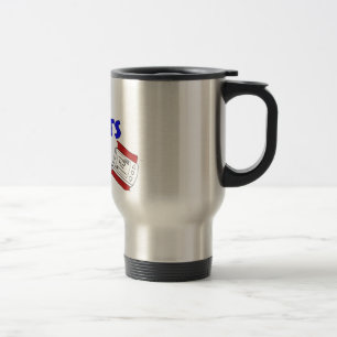 De Voyage Mauvais ajustement Mug en acier inoxydable, 14 oz