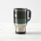 De Voyage Modern Blueprint Grid Insulated Travel Mug TM01 (Devant droit)